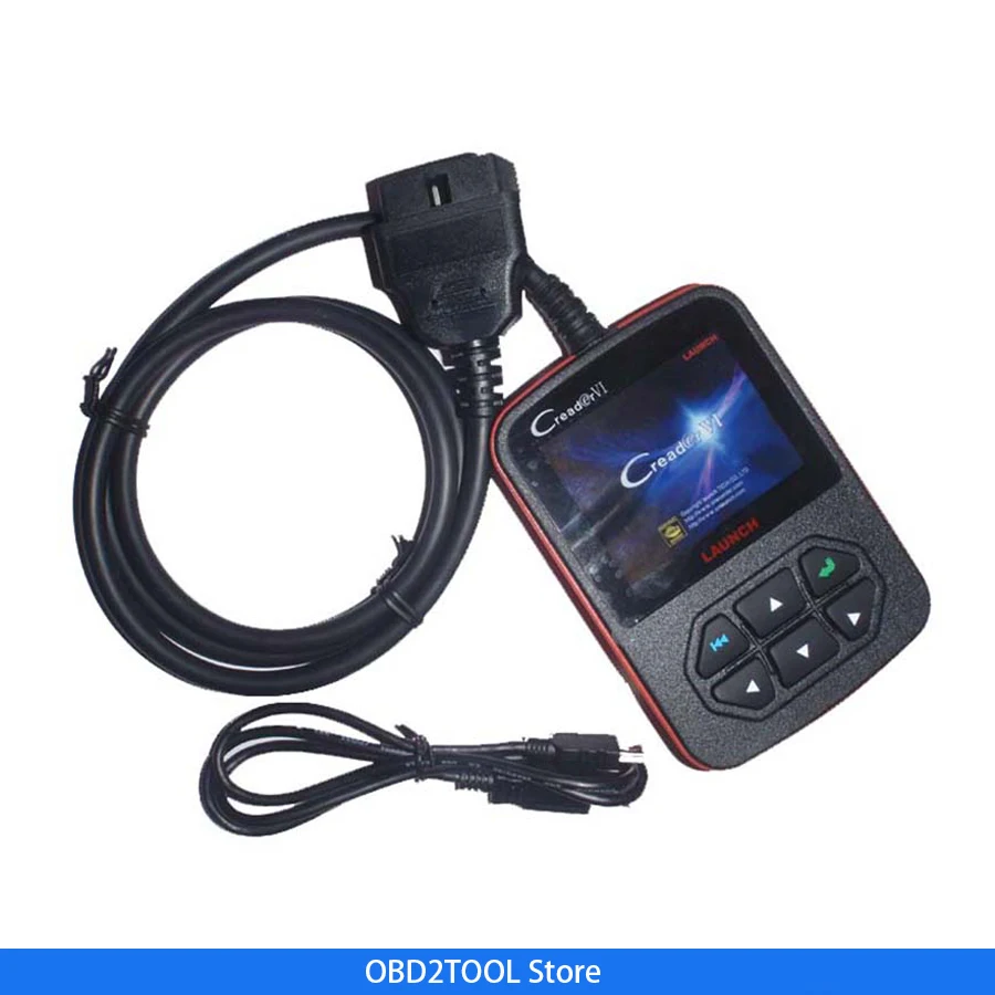 Считыватель кодов OBD2 2017 Оригинальный Creader VI creader 6 цветной экран обновление онлайн