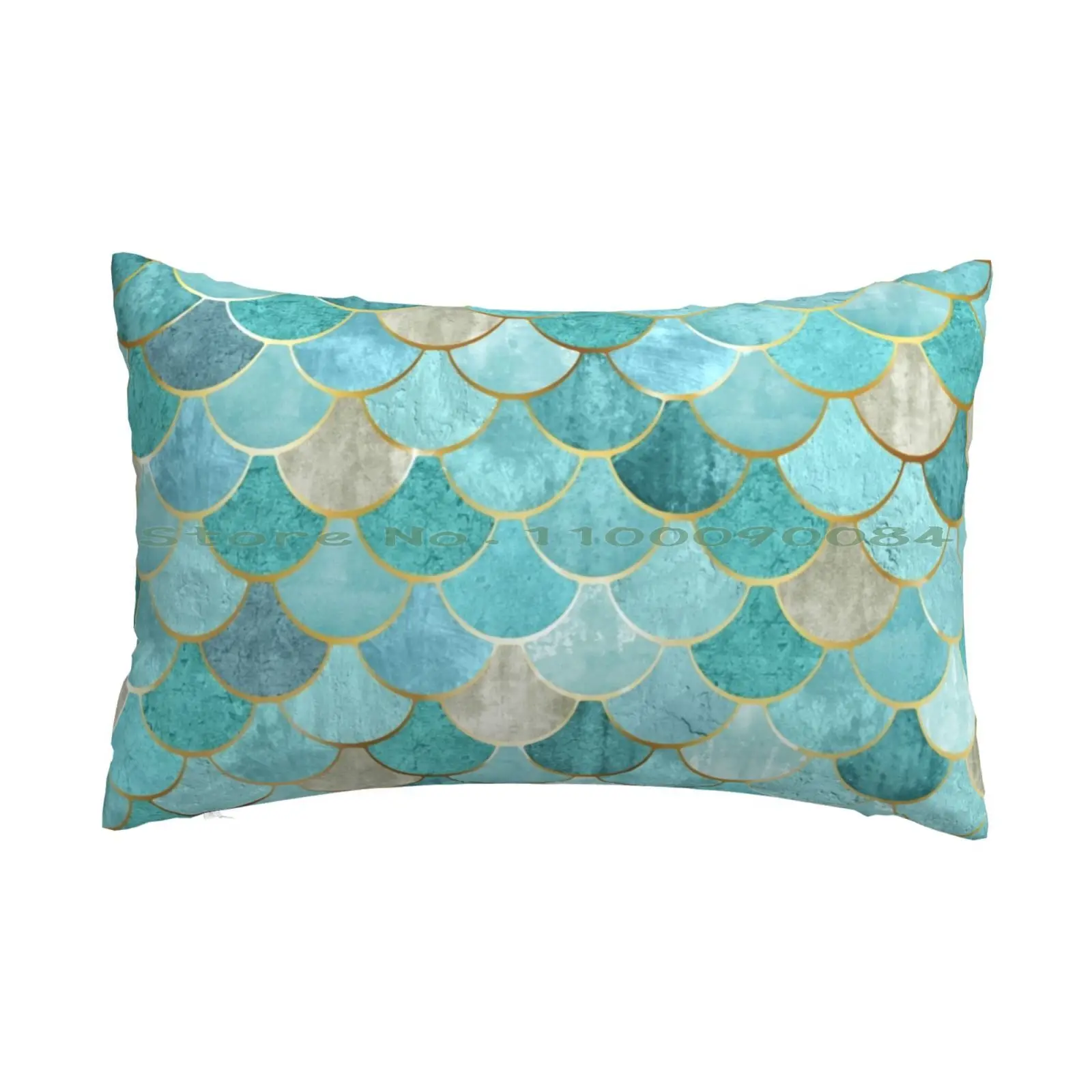 Марокканская Русалка с рисунком рыбьей чешуи морская Подушка чехол 20x30 50*75 диван