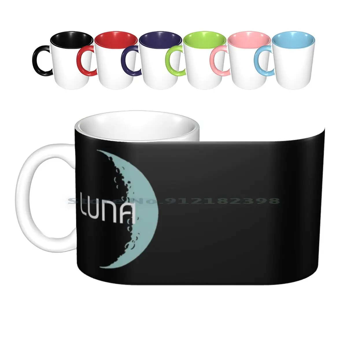 

Luna Moon Ceramic Mugs Coffee Cups Milk Tea Mug Moon Moons Luna Stars Space Sky Nature Cool Night Pastel Astronomy Star Explore