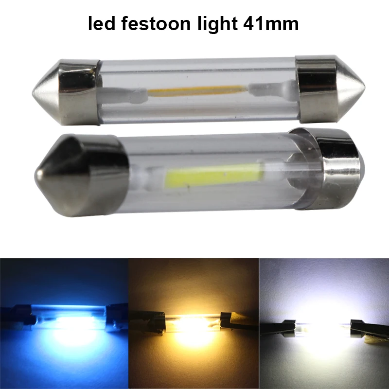 Led Festoon 31mm 36mm 39mm 42mm Car Light c3w c5w C10W 6v 12v 24v Auto Motorcycle Interior Reading Bulb Truck License Plate Lamp images - 6
