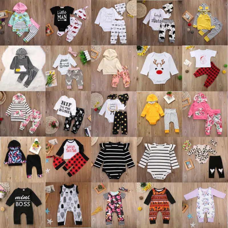 2019 новая осенняя одежда для малышей с цветочным рисунком новорожденных девочек