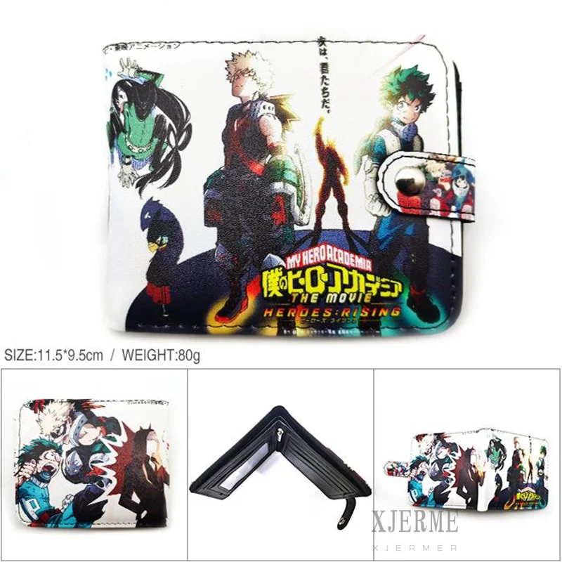 

Anime Wallet My Hero Academia One Wallet Coin Purse Cartoon Lobster Clasp Design Fashion Men's and Women's Two-fold Wallet