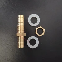 id pipe 6 8 10 12 14 16mm hose barb bulkhead brass barbed tube pipe fitting coupler connector adapter for fuel gas water copper