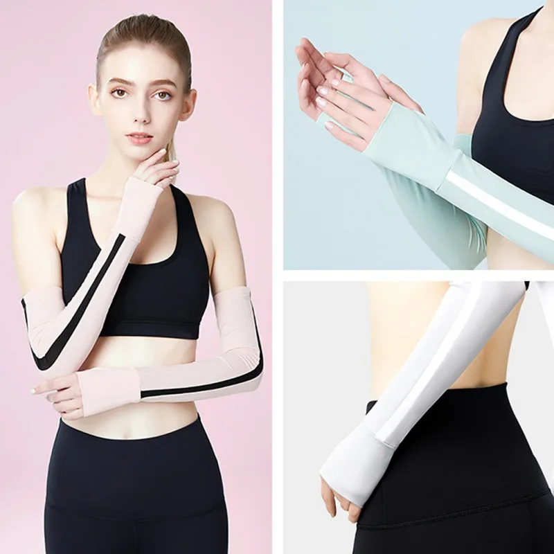 

Ice Silk Sunscreen Sleeve Outdoor Cycling And Fishing Breathable Sleeve Anti Ultraviolet Arm Sleeve