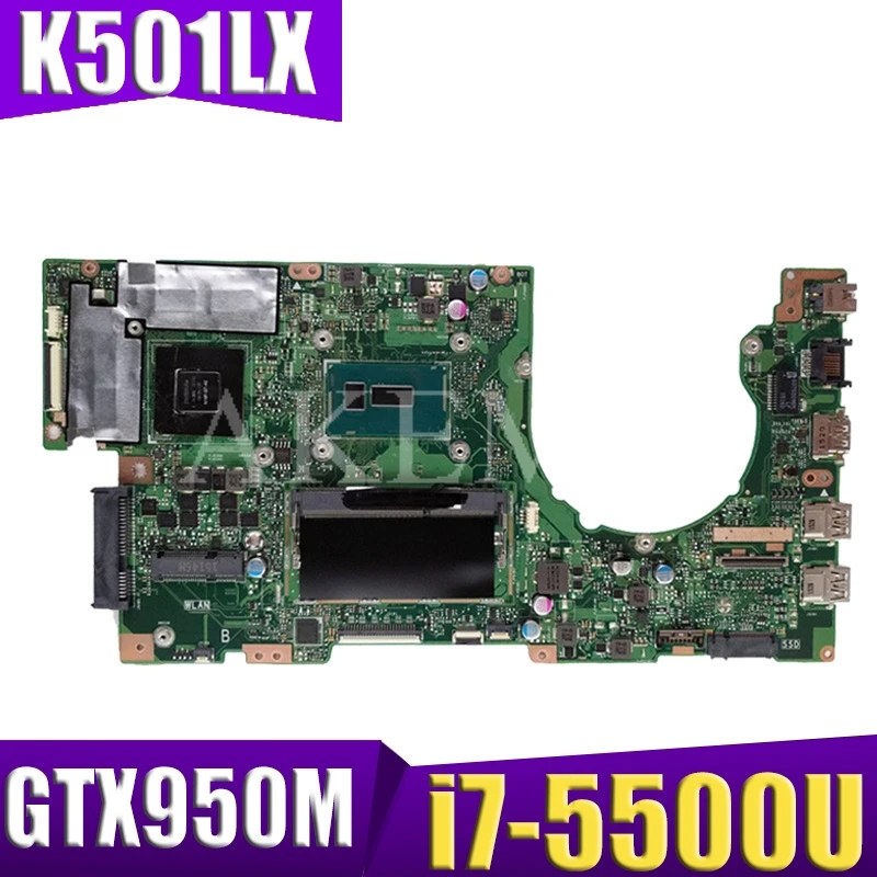 

AKEMY K501LX материнская плата для ноутбука ASUS K501LX K501LN K501LB A501L K501L V505L материнская плата 100% тест Ok GTX 950M i7-5500U 4GB