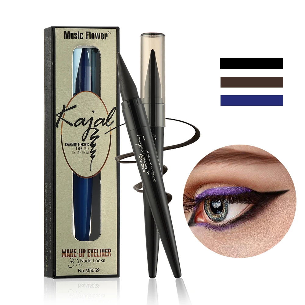 

1pc 3 Colors Waterproof Eyeliner Pencil Matte Longlasting Quick Drying Smudge-proof Charming Fashion Eye Makeup Beauty Tools