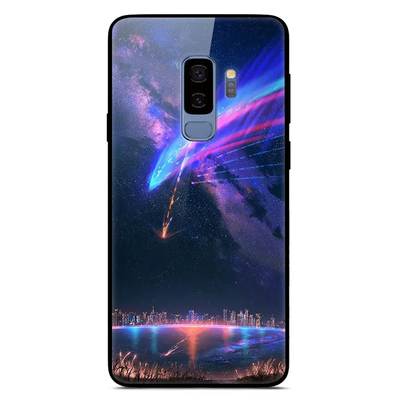 27 Чехол из закаленного стекла для samsung S9, Жесткий Чехол для задней панели, чехол для samsung Galaxy S9 Plus, чехол, TPU бампер S10e S10 Plus Caso - Цвет: 27