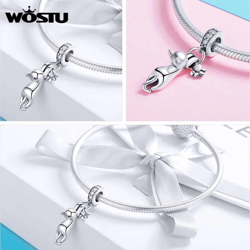 WOSTU Family Heart Copper Charm High heels Pendant Bee Boy &amp Girl Dangle Beads Fit Original Bracelets For Women Jewelry | Украшения и