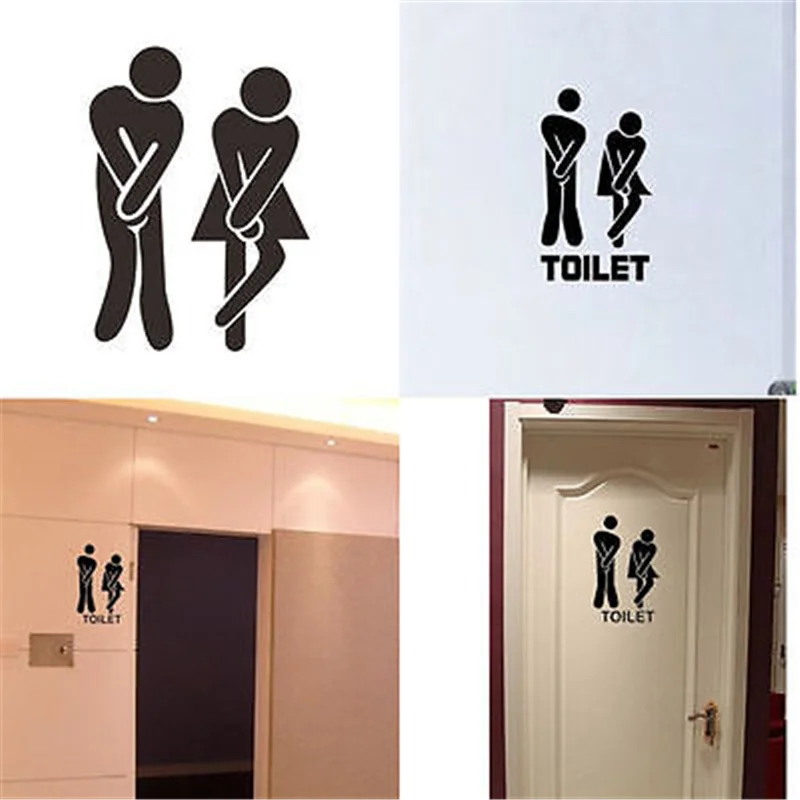 

Лидер продаж 2020, забавные обои, дверные Стикеры, новые наклейки на двери унитаза, виниловые художественные съемные наклейки для ванной, дома...