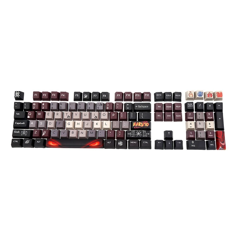 

Dye Sublimation-Nine Tails PBT Opaque Keycap Personality 108 Key Keycap Cross Keycap X Architecture Technology