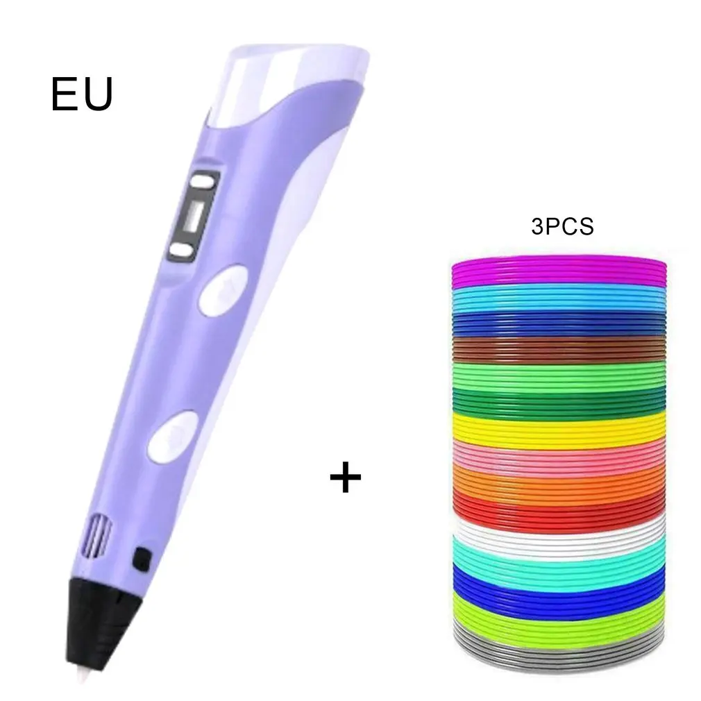 

3D Printing Pen for Painting PLA / ABS Consumable Pens Filament for Crafts Drawing Art Kid Gift