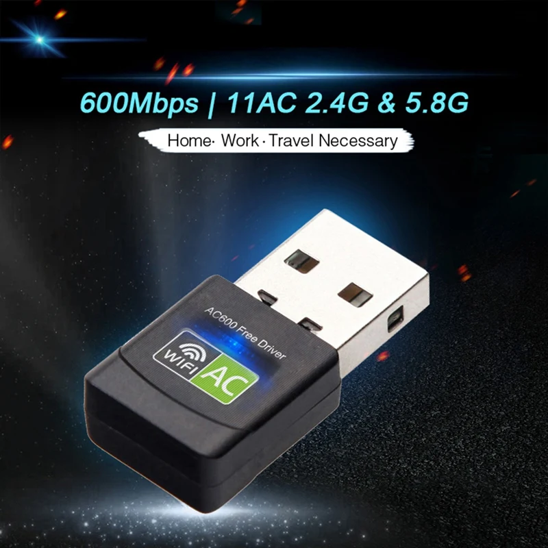 600 Мбит/с WiFi 5 ГГц USB адаптер Wi Fi ключ сетевая карта антенна приемник Lan Ethernet