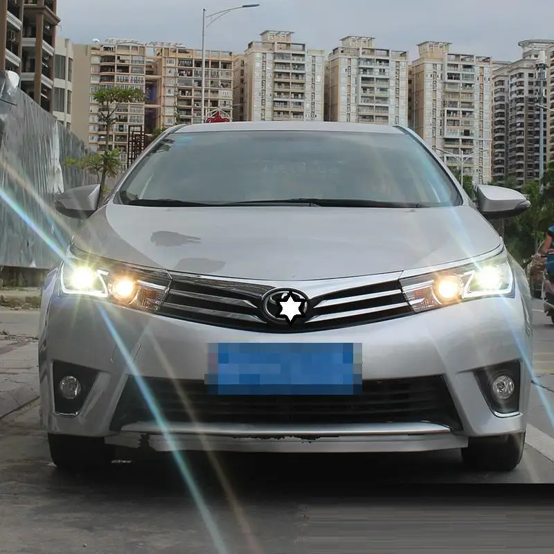 Neblineros боковой указатель поворота запчасти Luces Para Авто Assessoires светодиодные фары автомобиля фары в сборе 14 15 16 17 для Toyota Corolla