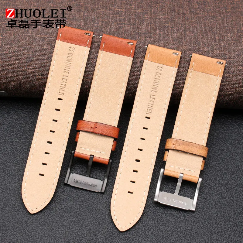 Универсальный итальянский кожаный ремешок с пряжкой-иглой 18 мм 20 22 | Наручные