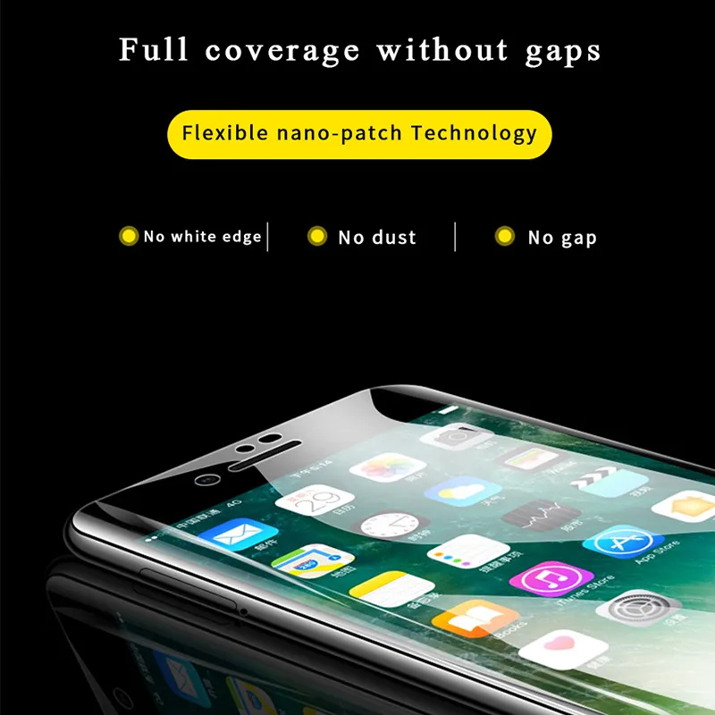 Гидрогель полное покрытие протектор экрана для iphone 7 8 6 6s Plus Защитная пленка xr x xs