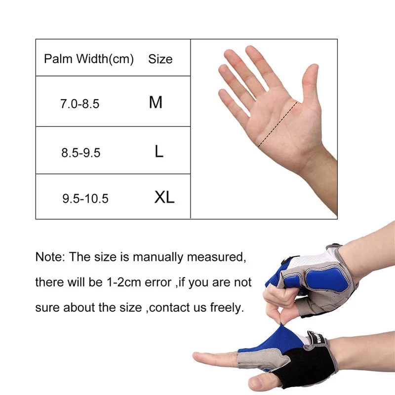 

Shockproof Anti-slip Cycling Gloves Gel Pad Half Finger Sport Gloves Men Women Summer Bicycle Gym Fitness Gloves MTB Bike Gloves