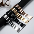 Ремешок из нержавеющей стали для Apple Watch band 44 мм 40 мм iWatch 42 мм 38 мм Бабочка Пряжка Браслет Apple watch Series 5 3 4 SE 6