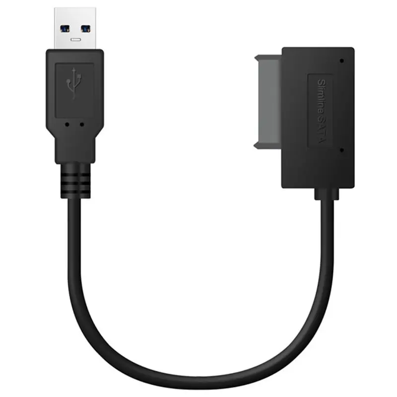 

Promotion--USB 2.0 to Mini Sata II 7+6 13Pin Adapter Converter Cable for Laptop CD/DVD ROM Slimline Drive