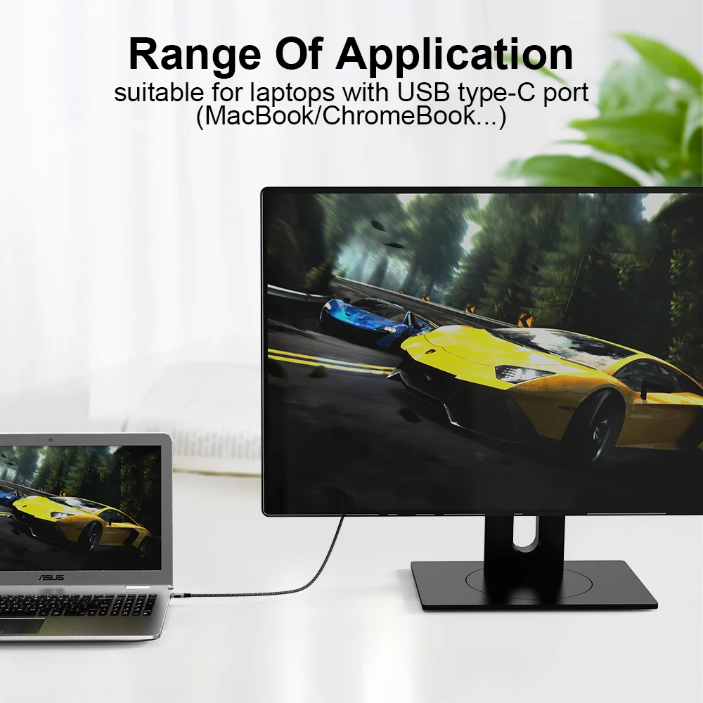 Кабель USB C к DisplayPort 8K DP Type 3 1 для порта дисплея 4 кабель Thunderbolt от до Для MacBook Pro Samsung S21