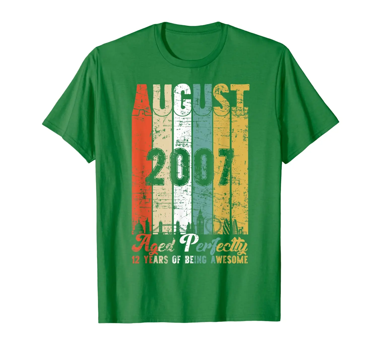 

Vintage August 2007 Shirt 12 Year Old Tee 2007 Birthday Gift T-Shirt
