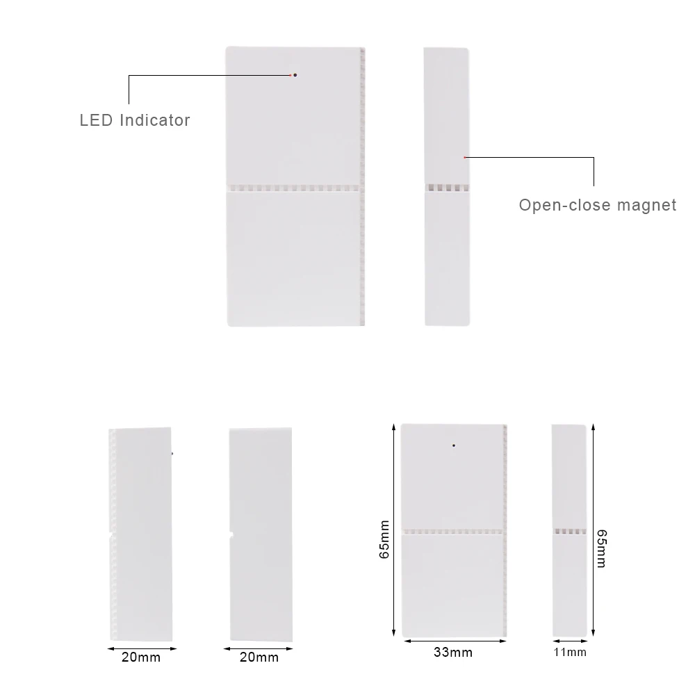 Беспроводной датчик двери окон Tuya WIFI для приложение управления сигнализацией