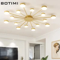 botimi novelty metal irregular ceiling lights for foyer black ceiling lamp golden surface mounted bedroom lighting fixture