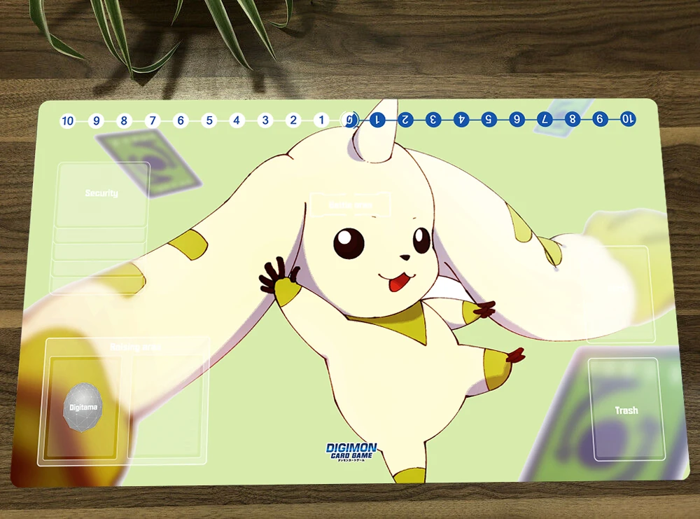 

Игровой коврик для аниме Digimon, терьермон, игровой коврик для торговых карт, DTCG, коврик для мыши, противоскользящий Настольный коврик для игры...