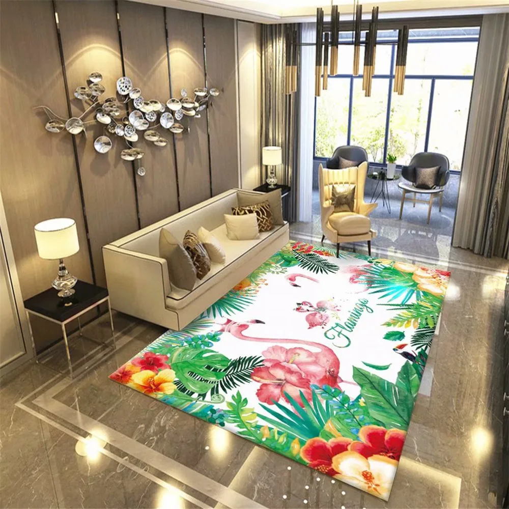 Тропический ковер в стиле тропических лесов коврики фланелевые мягкие для