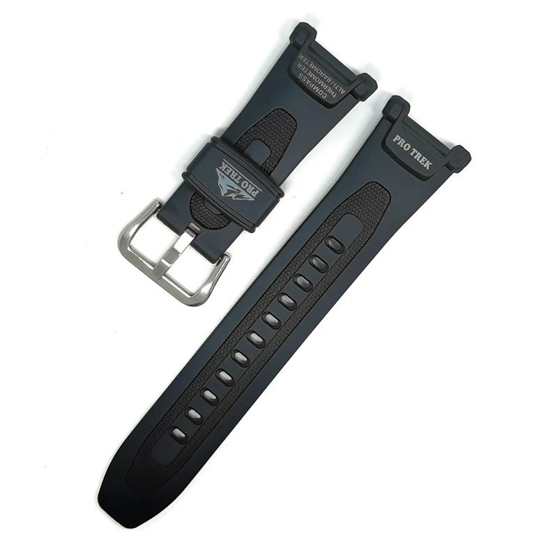 

Силиконовый резиновый ремешок для часов Casio G-shock PRG-40T/240T, аксессуары для часов, черный спортивный водонепроницаемый сменный Браслет