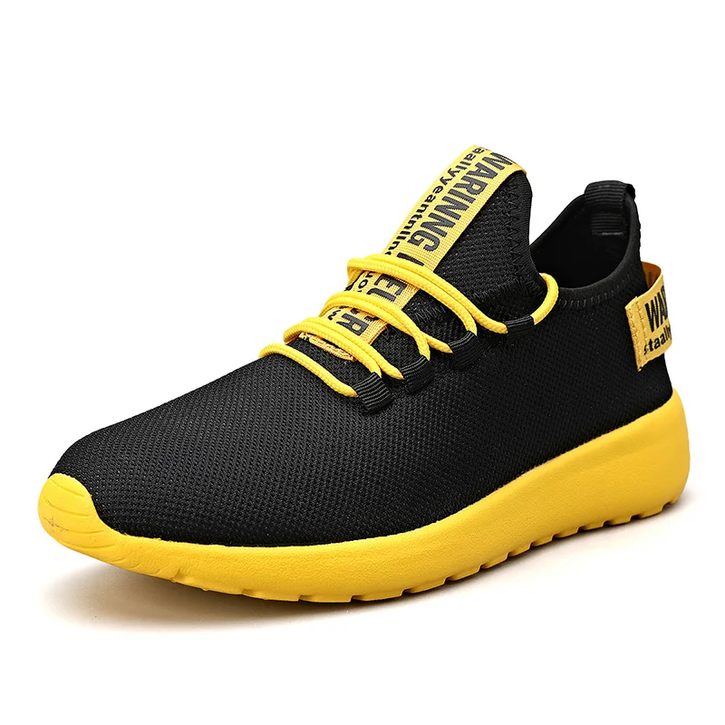 C7722Men's повседневная спортивная обувь модная дышащая легкая для бега Осенняя