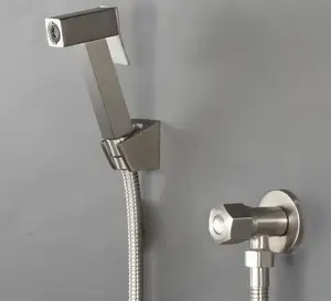 Квадратная ручная Лейка для биде из нержавеющей стали 304, лейка для душа, портативная Лейка для биде высокого давления, ручная Лейка для биде