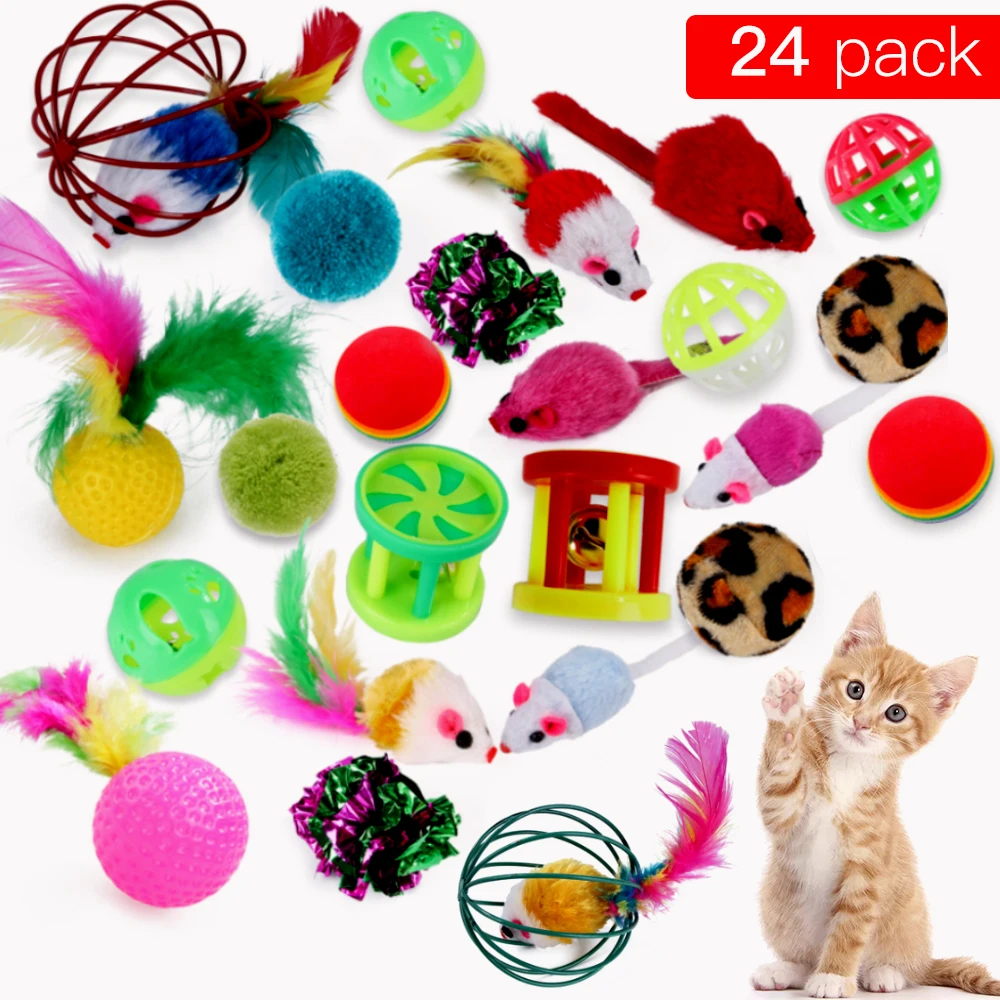 Игрушка для домашних животных в форме шариков кошки котят любовь новинка набор