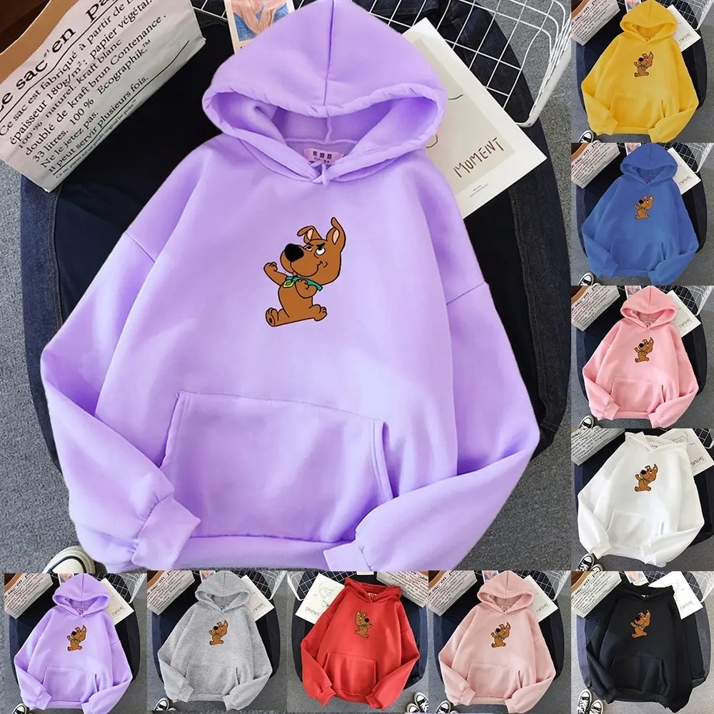 

Fashion Harajuku Autumn Hoodies Women Flower Cartoon Printed Loose Korean Hooded Sweatshirt Streetwear Long Sleeve Pullovers