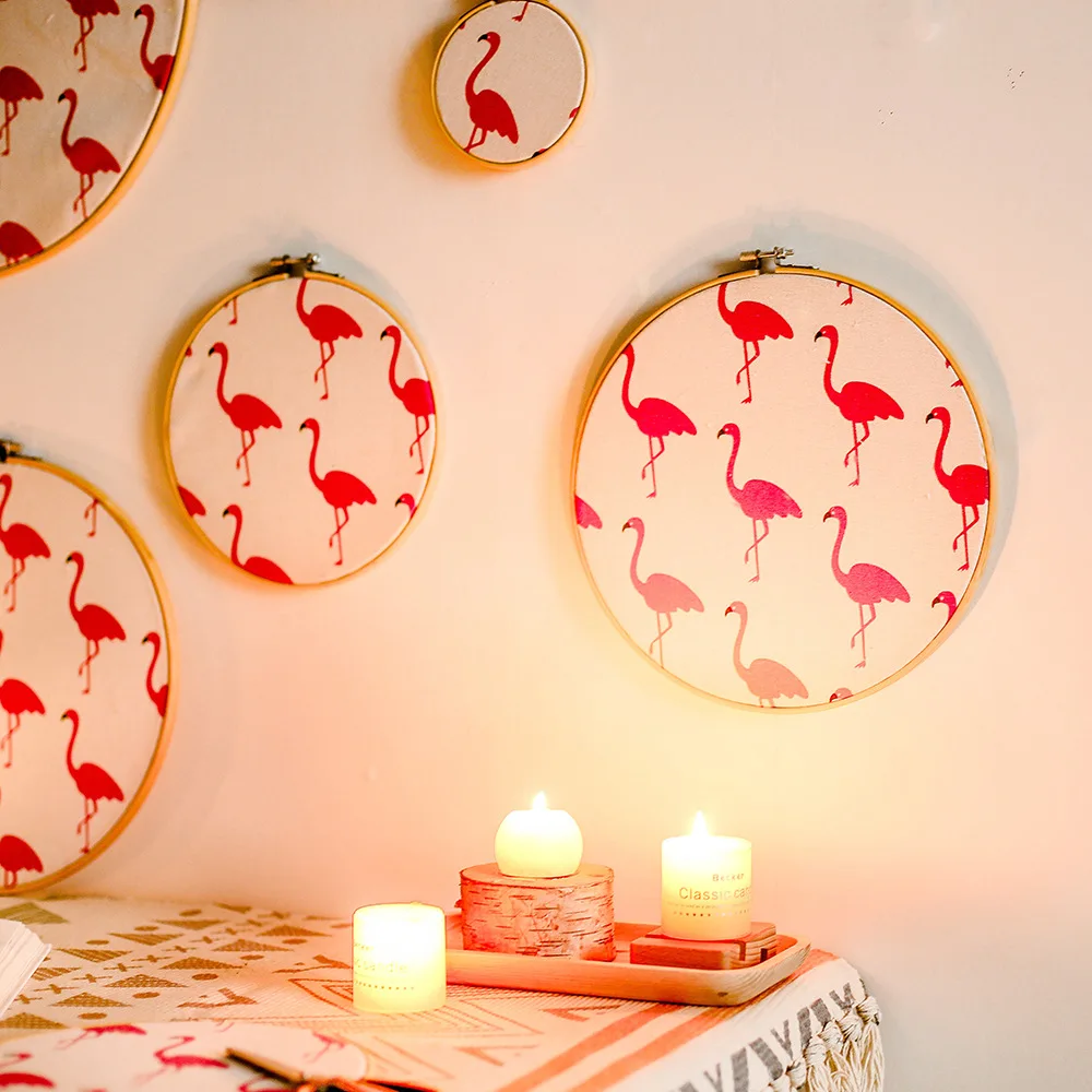 Мультяшная бамбуковая вышивка растягивающееся свадебное украшение для гостиной