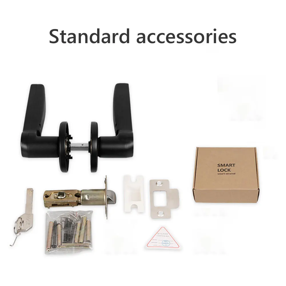 

S1580 Electronic Door Lock Fingerprint Password Lock TT Lock Mobile Phone APP Smart Handle Lock Indoor Home Smart Lock