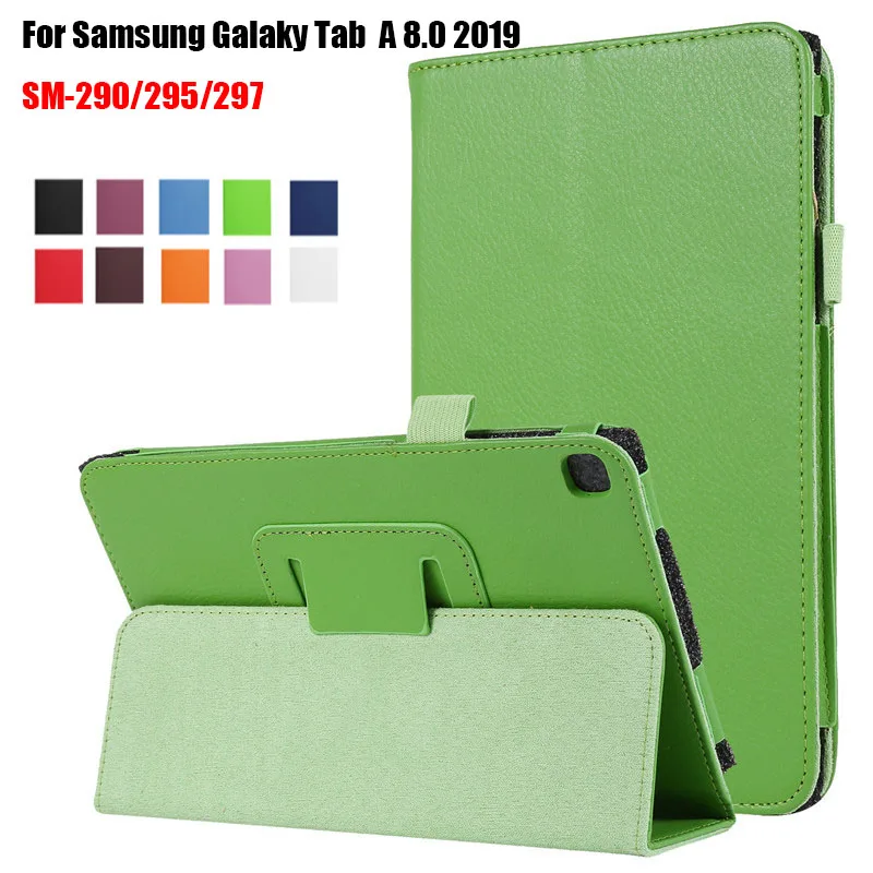Кожаный чехол для Samsung Galaxy Tab A 8 0 2019 дюймов Обложка планшета 2019|Чехлы планшетов и