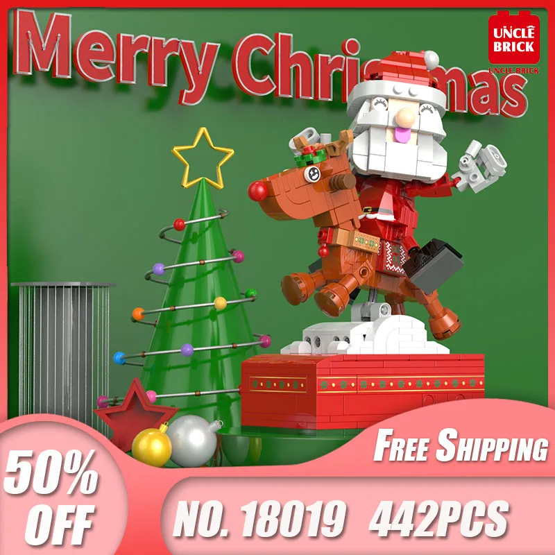 Идея музыкальная шкатулка Санта-Клаус 18019 Сборная модель строительные блоки