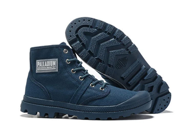 PALLADIUM/мужская и женская обувь; коллекция года; кроссовки средней высоты; кожаные ботильоны; сезон весна-осень; обувь на шнуровке с квадратным носком; женская обувь - Цвет: 3
