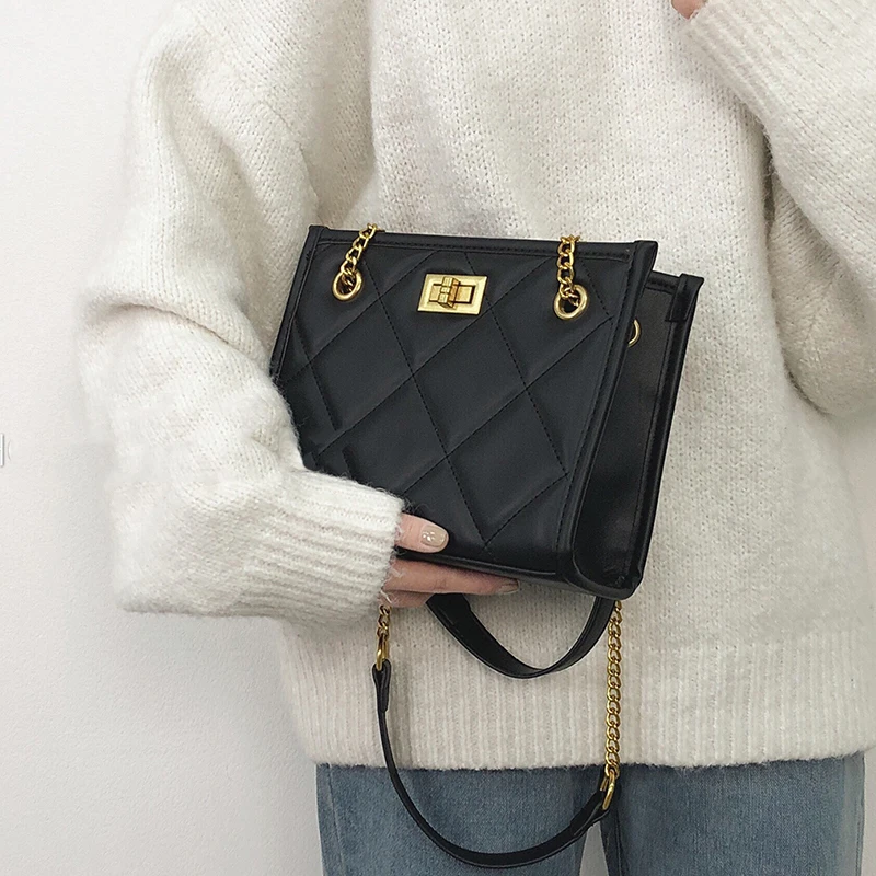 Модная сумка через плечо 2020 женские дорожные сумки кожаная стеганая из