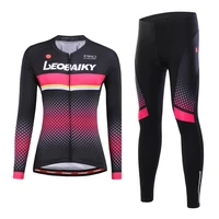 autumn spring long sleeve women cycling sets female bike dress sports wear bicycle clothing maillot ciclismo mtb jersey suits