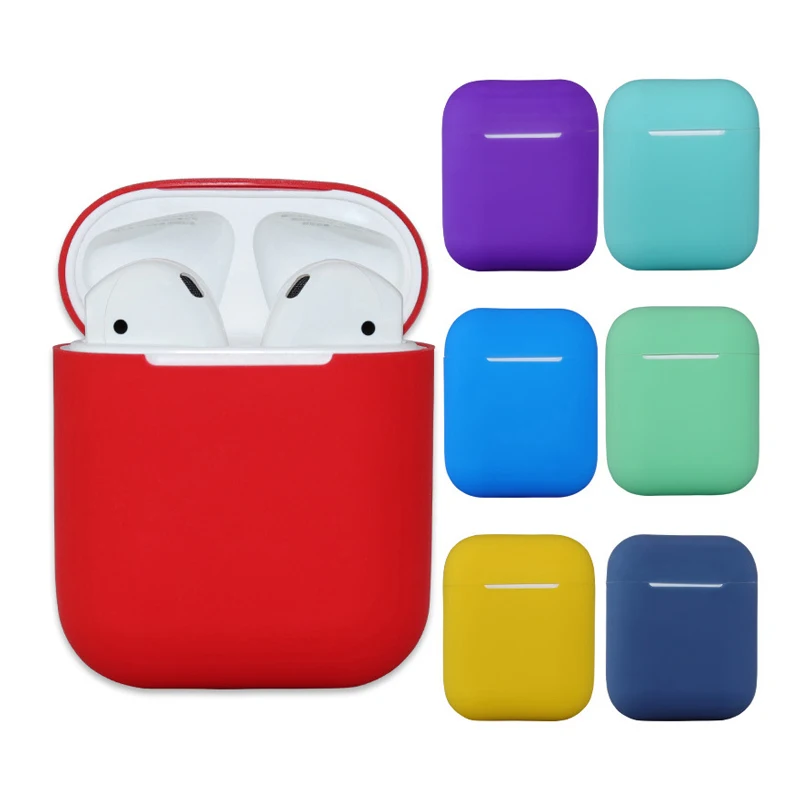 Чехол для наушников Apple AirPods 2 Силиконовый чехол Bluetooth беспроводные наушники Air Pods