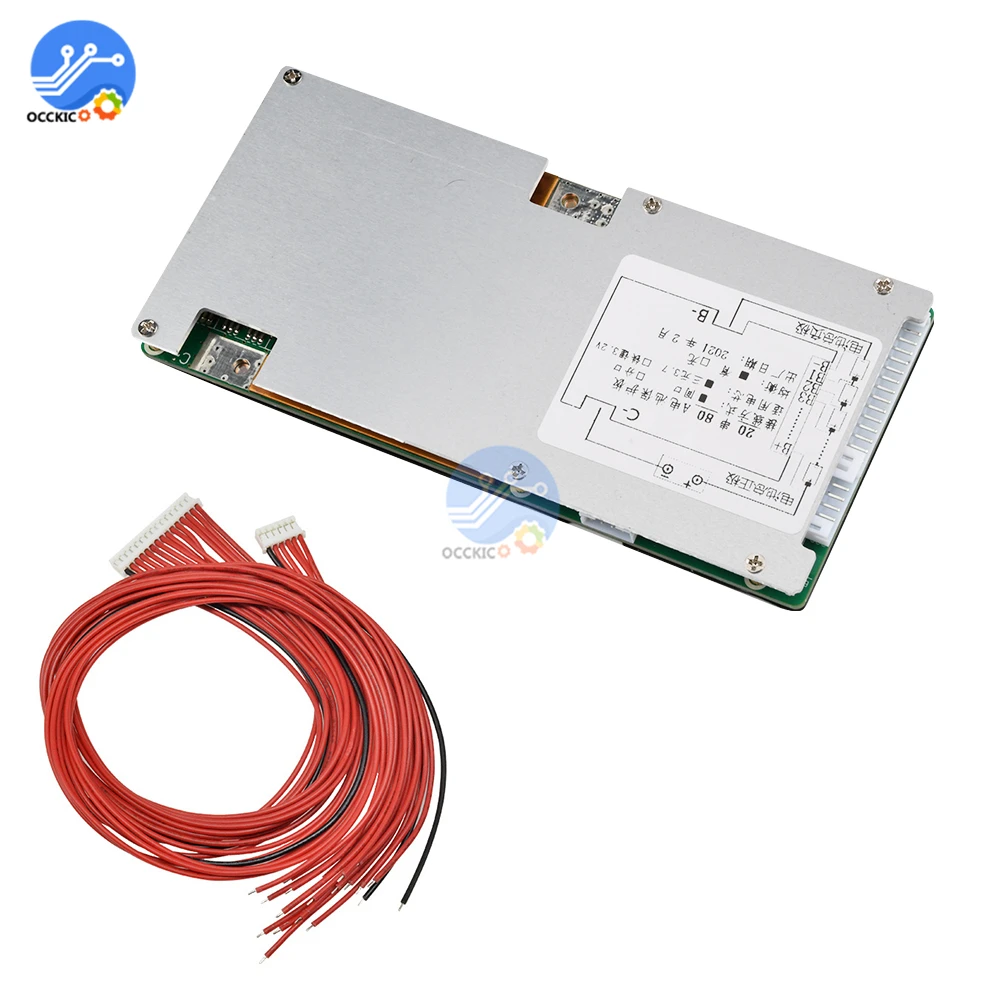 BMS 20S 72V 45A/80A 18650 литиевая батарея Защитная плата PCB активный балансировщик