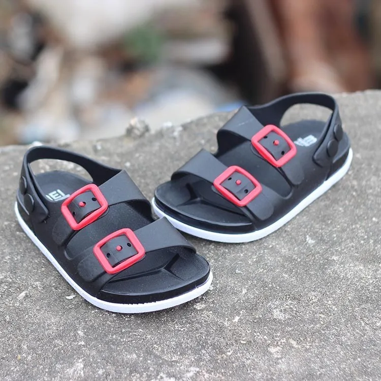 Сандалии детские кожаные Нескользящие пляжная обувь плоская подошва