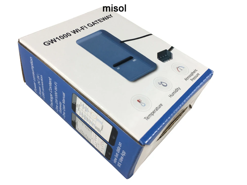 Misol SmartHub WiFi шлюз с температурой влажностью и давлением GW1000 | Инструменты