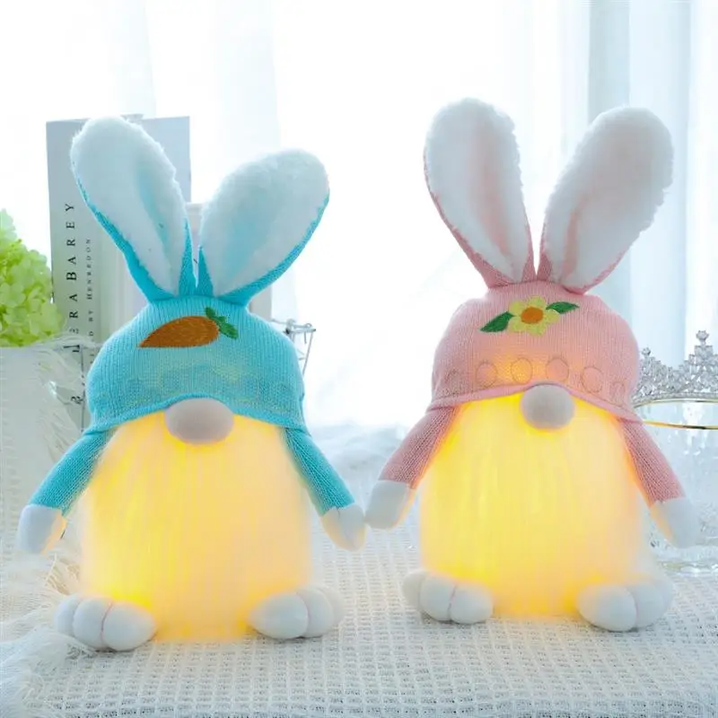

Easter Bunny Gnome Decoration Faceless Plush Dwarf Rabbit Doll Ornament Easter Festival Party Home Tabletop Decor Kids Gift Toys
