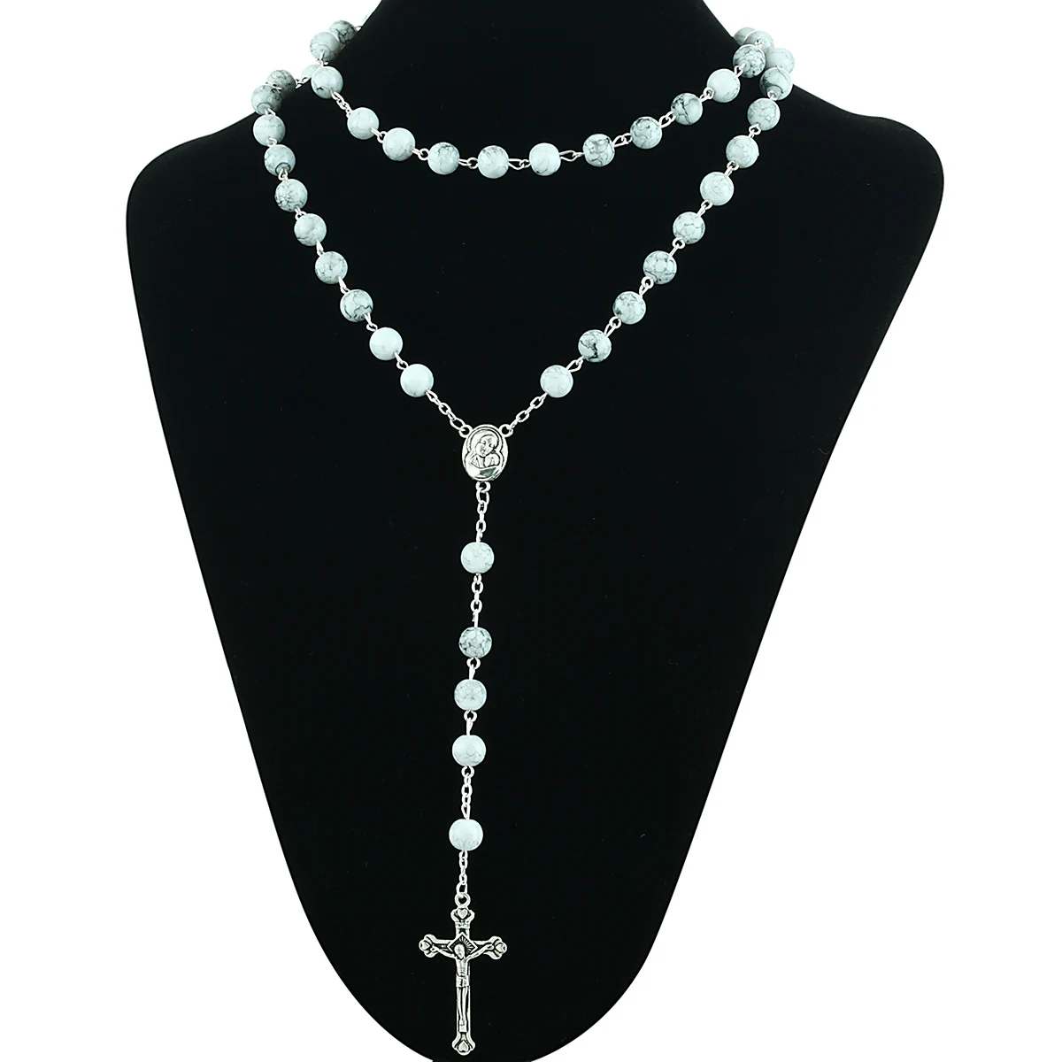 Католические Молитвенные Четки бусы колье для Для женщин религиозный крест