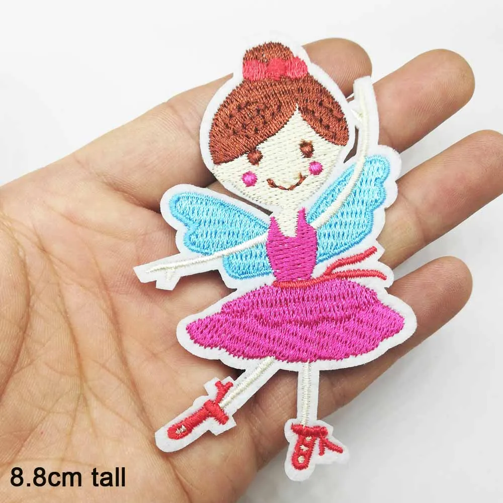 Балерина прекрасная балерина принцесса железная вышитая ткань нашивка для