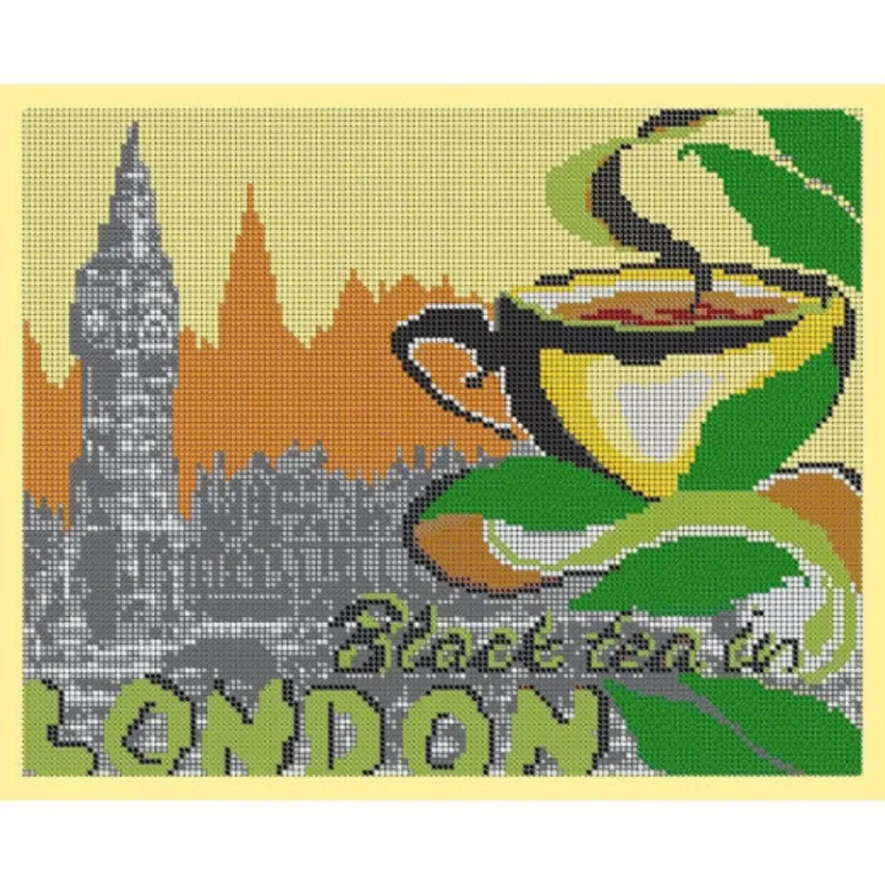 Набор для вышивки бисером схема с рисунком чешский бисер игла в подарок сделано