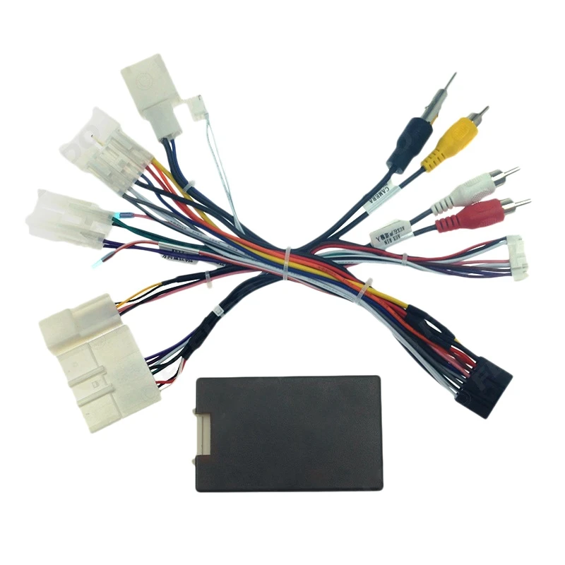 

Автомобильный 16-контактный аудиокабель питания, жгут проводов для радио с коробкой Canbus для Subaru Forester 2017-2019