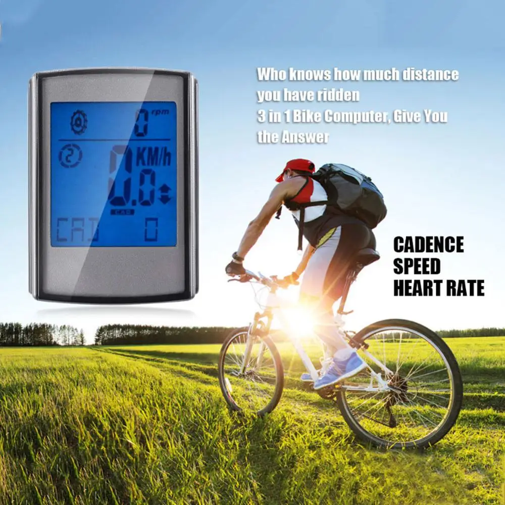 Велосипедный компьютер беспроводной проводной горный велосипед светодиодная